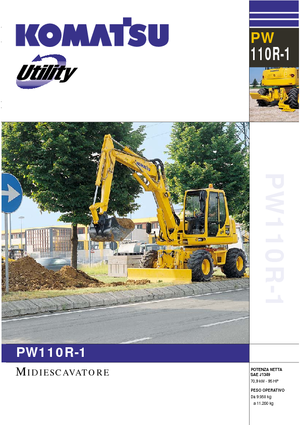Bageri na kotačima Komatsu PW110R-1