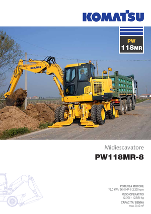 Bageri na kotačima Komatsu PW118MR-8