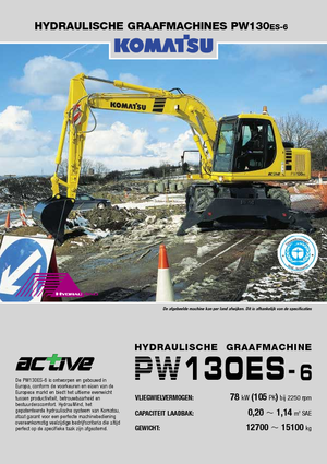 Bageri na kotačima Komatsu PW130-6