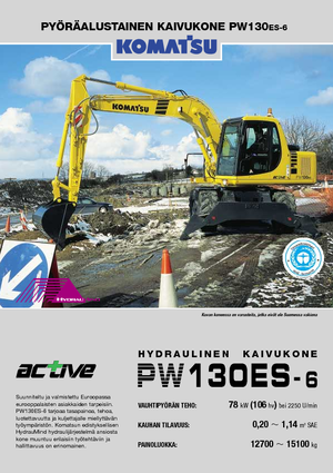 Bageri na kotačima Komatsu PW130-6