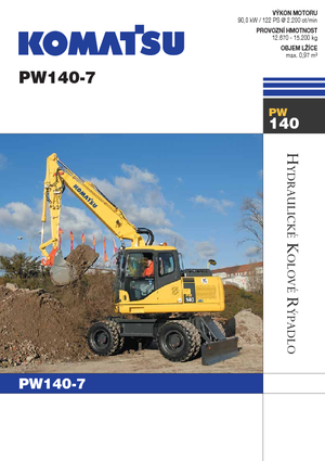 Bageri na kotačima Komatsu PW140-7