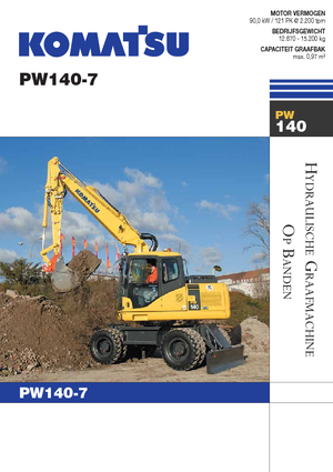 Bageri na kotačima Komatsu PW140-7