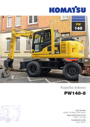 Bageri na kotačima Komatsu PW148-8