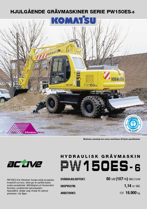 Bageri na kotačima Komatsu PW150-6