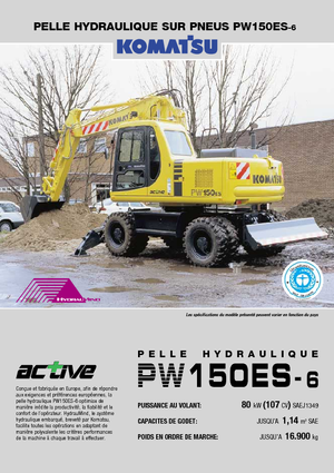Bageri na kotačima Komatsu PW150-6