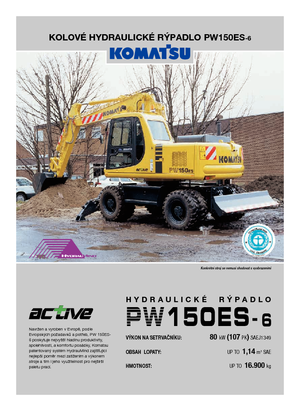 Bageri na kotačima Komatsu PW150-6
