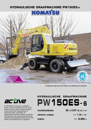 Bageri na kotačima Komatsu PW150-6