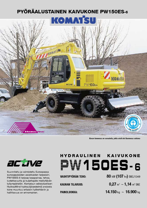 Bageri na kotačima Komatsu PW150-6