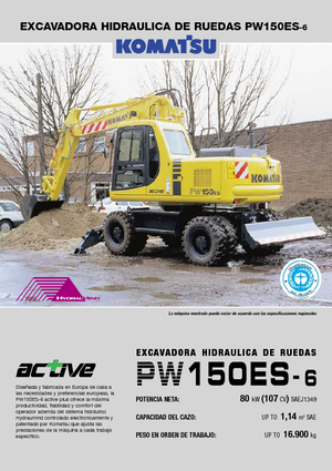 Bageri na kotačima Komatsu PW150-6