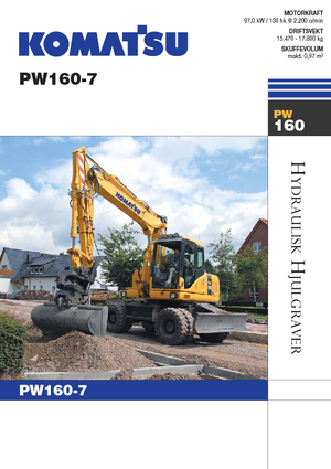 Bageri na kotačima Komatsu PW160-7E0