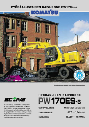 Bageri na kotačima Komatsu PW170-6