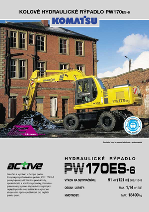 Bageri na kotačima Komatsu PW170-6