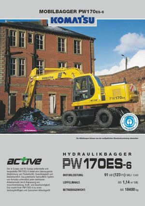 Bageri na kotačima Komatsu PW170-6