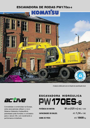 Bageri na kotačima Komatsu PW170-6
