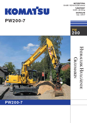 Bageri na kotačima Komatsu PW200-7E0