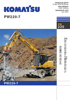 Bageri na kotačima Komatsu PW220-7