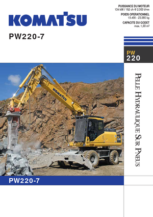 Bageri na kotačima Komatsu PW220-7