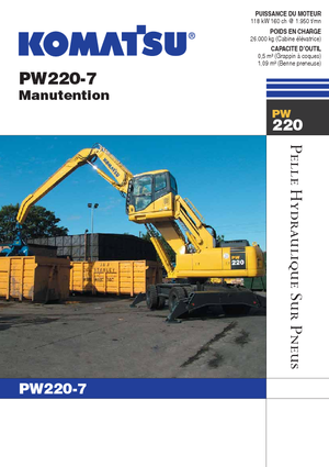 Bageri na kotačima Komatsu PW220-7MH