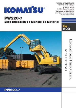 Bageri na kotačima Komatsu PW220-7MH