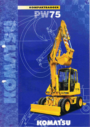 Bageri na kotačima Komatsu PW75-2