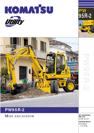 Bageri na kotačima Komatsu PW95 R-2