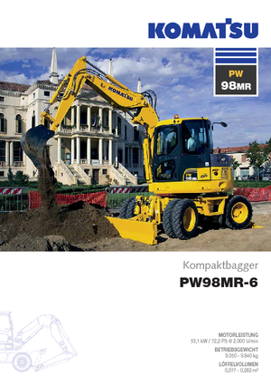 Bageri na kotačima Komatsu PW98MR-6