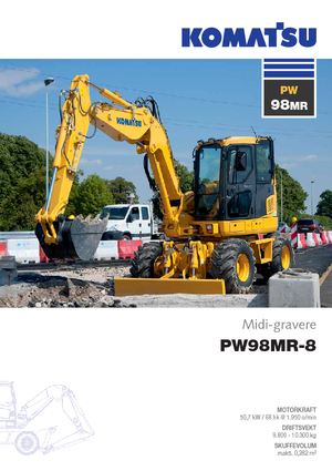 Bageri na kotačima Komatsu PW98MR-8