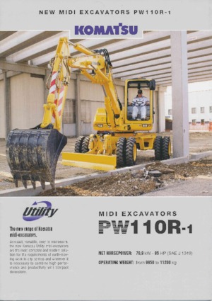 Bageri na kotačima Komatsu PW110R-1