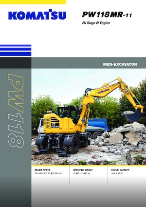 Bageri na kotačima Komatsu PW118MR-11
