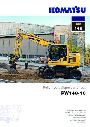 Bageri na kotačima Komatsu PW148-10 