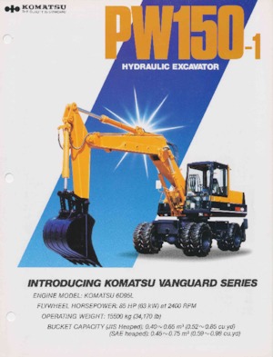 Bageri na kotačima Komatsu PW150-1