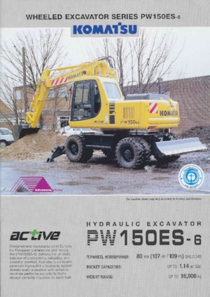 Bageri na kotačima Komatsu PW150-6