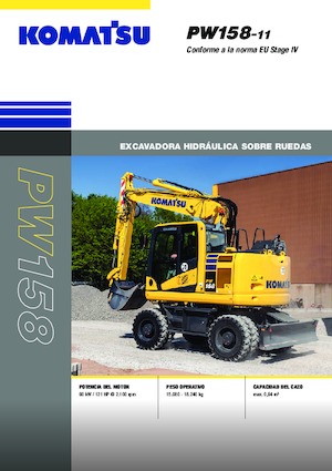 Bageri na kotačima Komatsu PW158-11E0