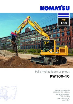 Bageri na kotačima Komatsu PW160-10 