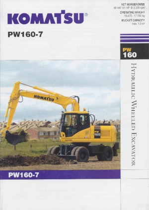 Bageri na kotačima Komatsu PW160-7