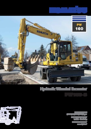 Bageri na kotačima Komatsu PW160-8