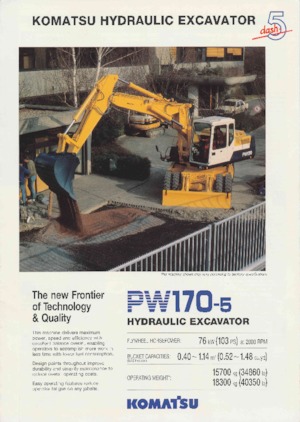 Bageri na kotačima Komatsu PW170-5