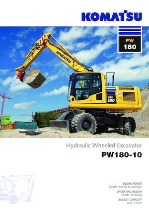 Bageri na kotačima Komatsu PW180-10 