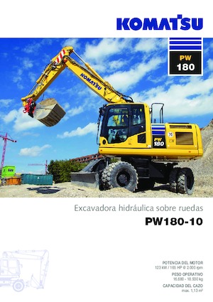 Bageri na kotačima Komatsu PW180-10
