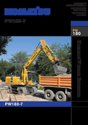 Bageri na kotačima Komatsu PW180-7E0