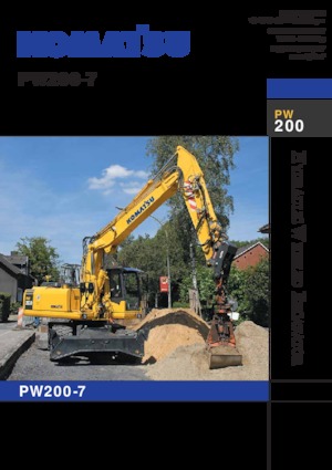 Bageri na kotačima Komatsu PW200-7E0