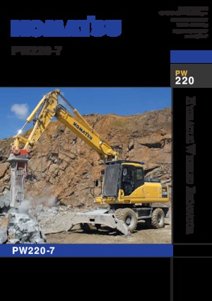 Bageri na kotačima Komatsu PW220-7