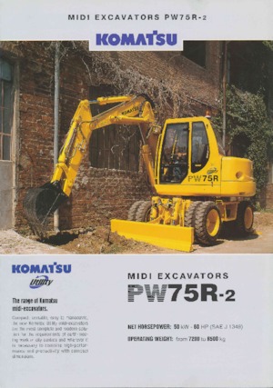 Bageri na kotačima Komatsu PW75 R-2