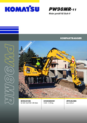 Bageri na kotačima Komatsu PW98MR-11E0