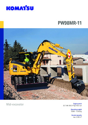 Bageri na kotačima Komatsu PW98MR-11E0