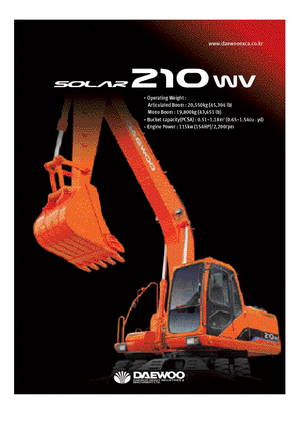 Bageri na kotačima Doosan Solar 210 W-V