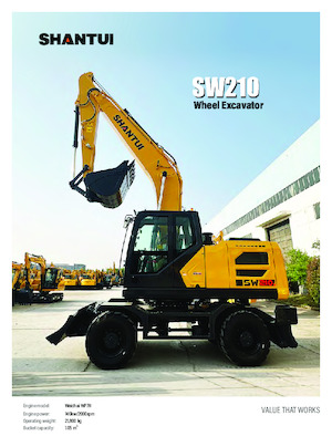 Bageri na kotačima Shantui SW210