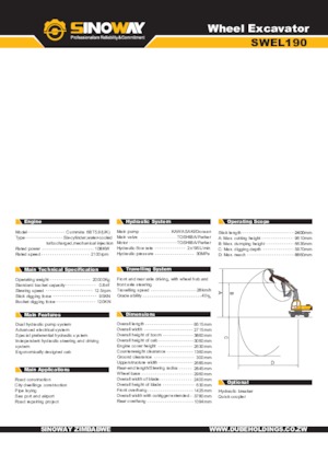 Bageri na kotačima Sinoway SWEL190