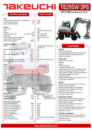 Bageri na kotačima Takeuchi TB 295 W