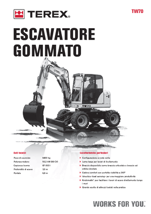 Bageri na kotačima Terex TW 70